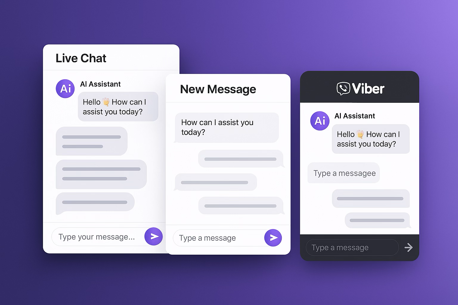 AI Assistant Chat Interfaces